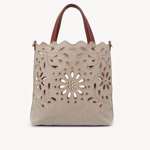 Chloe Kamilla natural cross body tote, used twice